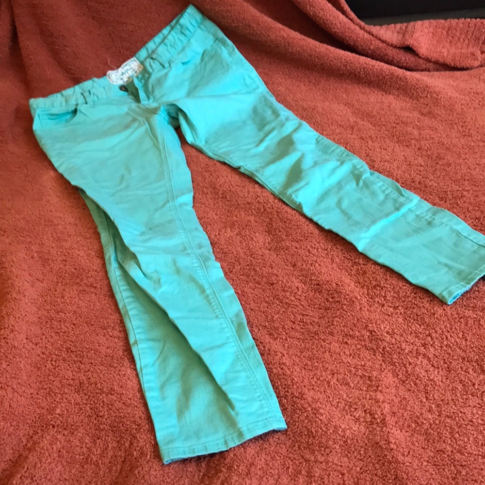 Pink Martini Turquoise Skinny Jeans